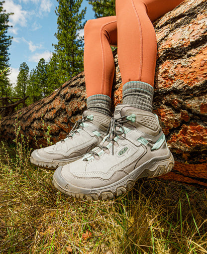 Keen Women's Targhee IV Waterproof Hiking Boot Alloy/Granite Green