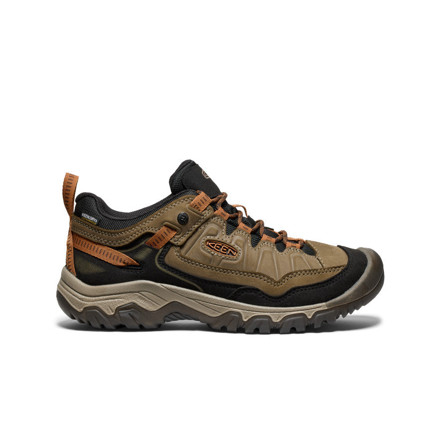 Keen Men's Targhee IV Wide Waterproof Hiking Shoe Sea Turtle/Roasted Pecan