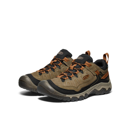 Keen Men's Targhee IV Wide Waterproof Hiking Shoe Sea Turtle/Roasted Pecan