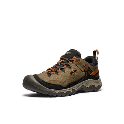 Keen Men's Targhee IV Wide Waterproof Hiking Shoe Sea Turtle/Roasted Pecan