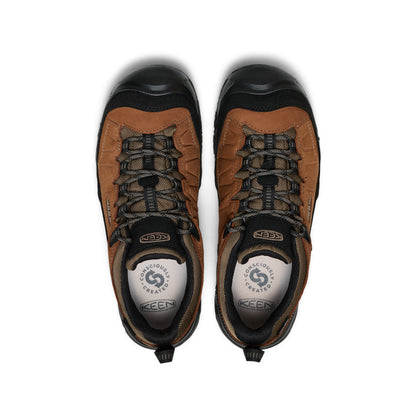 Keen Men's Targhee IV Wide Waterproof Hiking Shoe Bison/Black