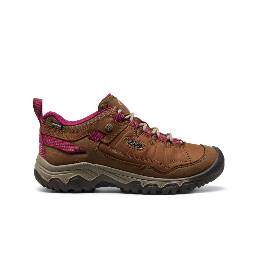 Keen Women's Targhee IV Waterproof Hiking Shoe Bison/Beaujolais