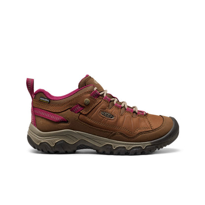 Keen Women's Targhee IV Waterproof Hiking Shoe Bison/Beaujolais