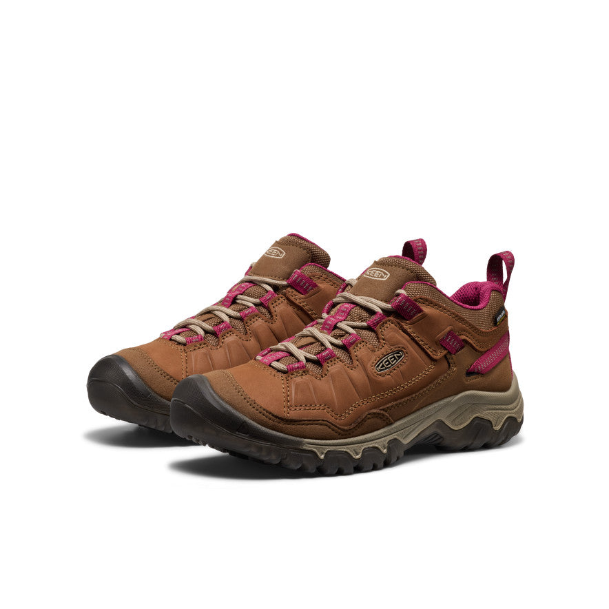 Keen Women's Targhee IV Waterproof Hiking Shoe Bison/Beaujolais