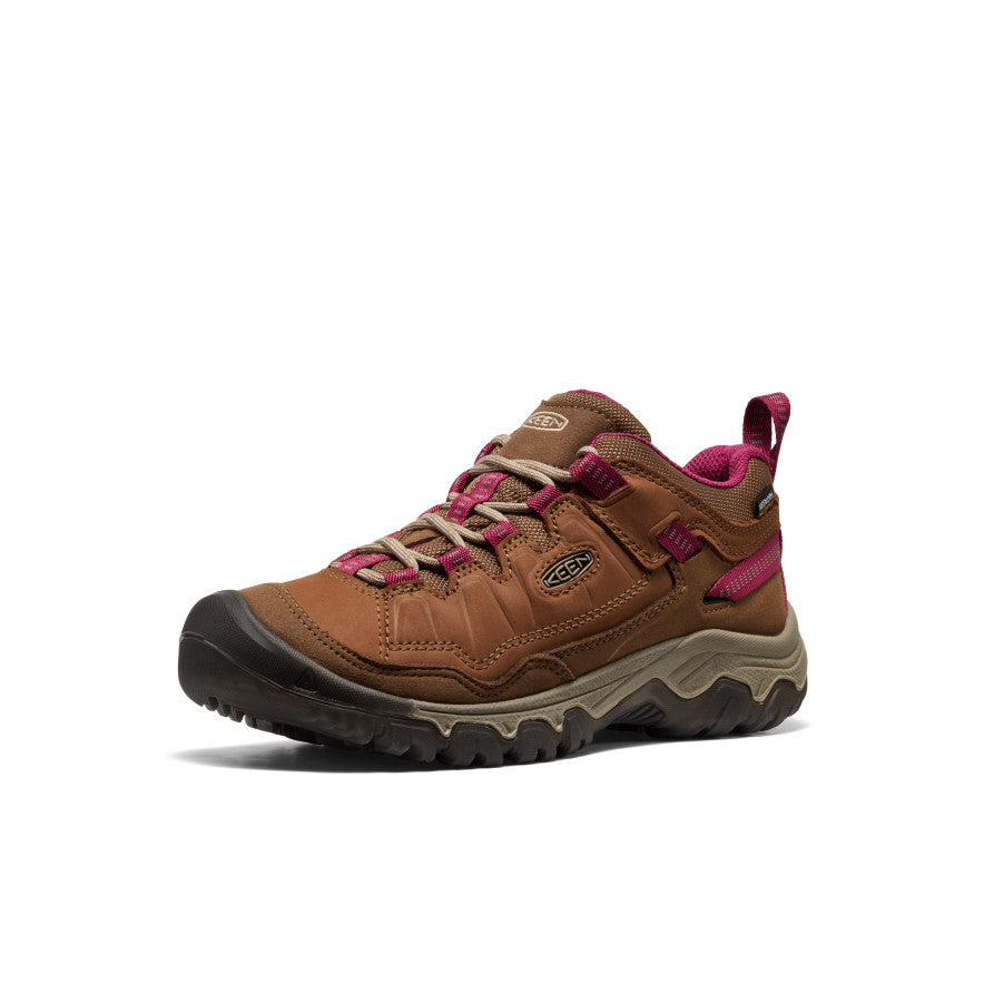 Keen Women's Targhee IV Waterproof Hiking Shoe Bison/Beaujolais