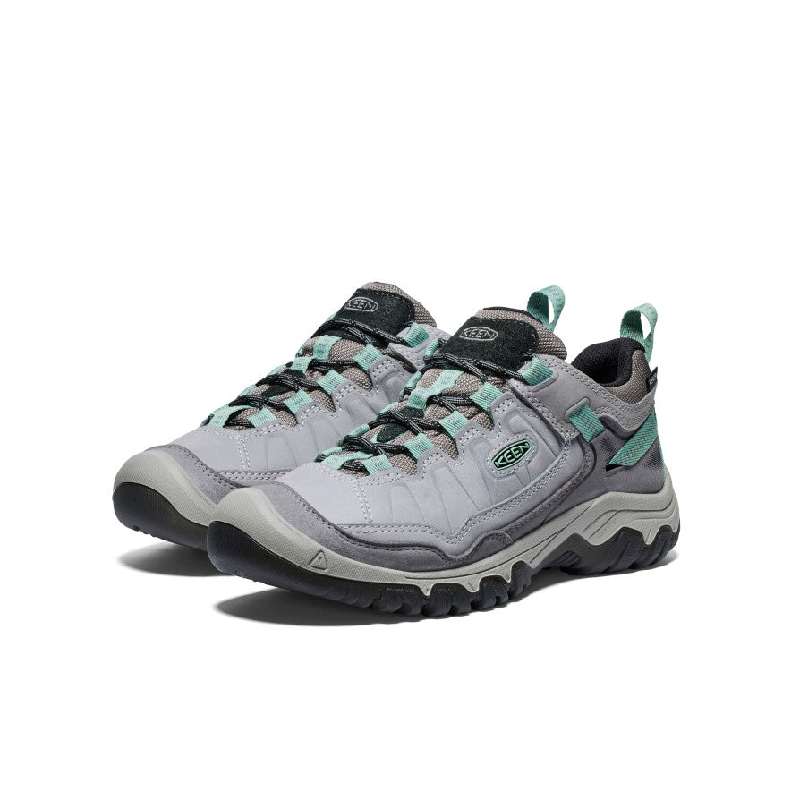 Keen Women's Targhee IV Wide Waterproof Hiking Shoe Alloy/Granite Green
