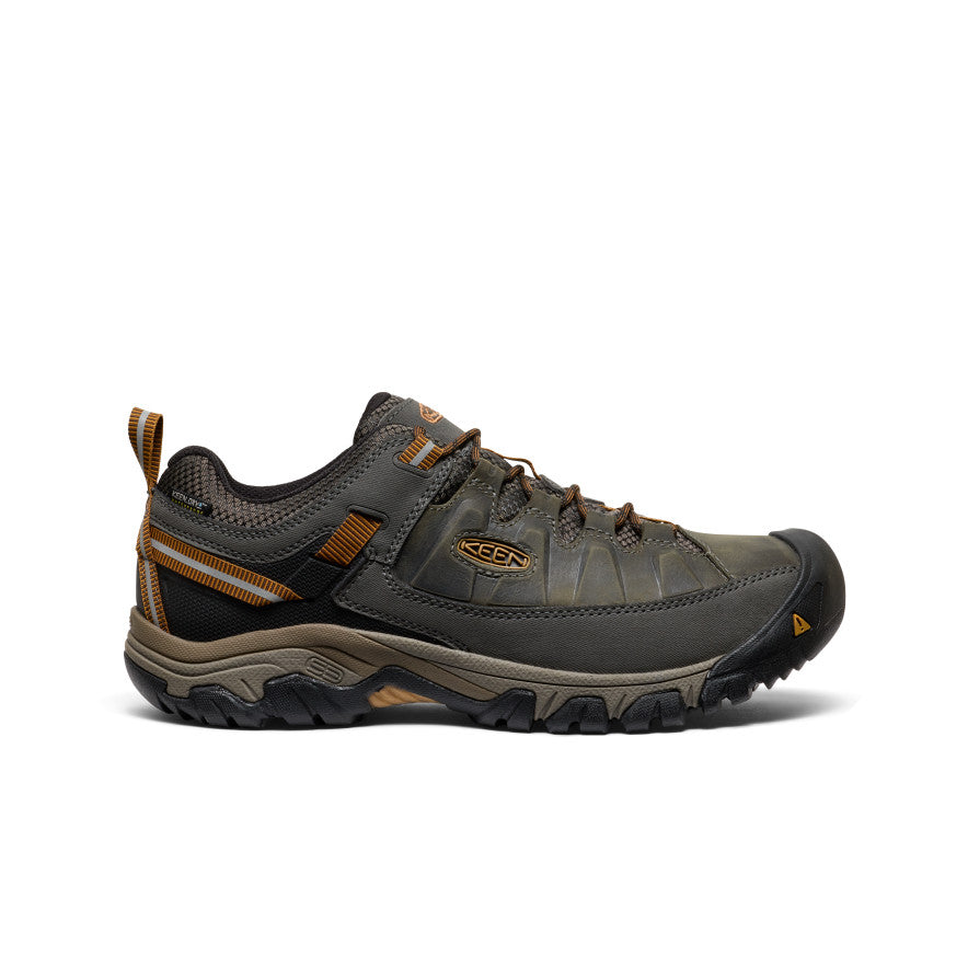 Keen Men's Targhee III Waterproof Black Olive/Golden Brown