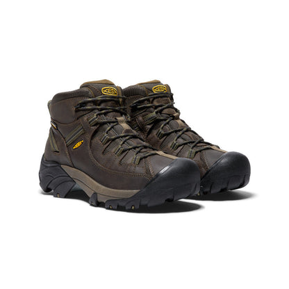 Keen Men's Targhee II Mid Waterproof Hiking Boots Canteen/Dark Olive