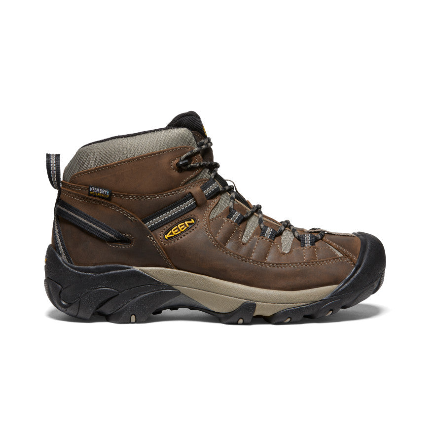 Keen Men's Targhee II Mid Waterproof Hiking Boots Shitake/Brindle