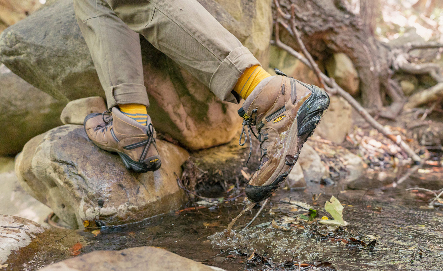 Keen Men's Targhee II Mid Waterproof Hiking Boots Shitake/Brindle