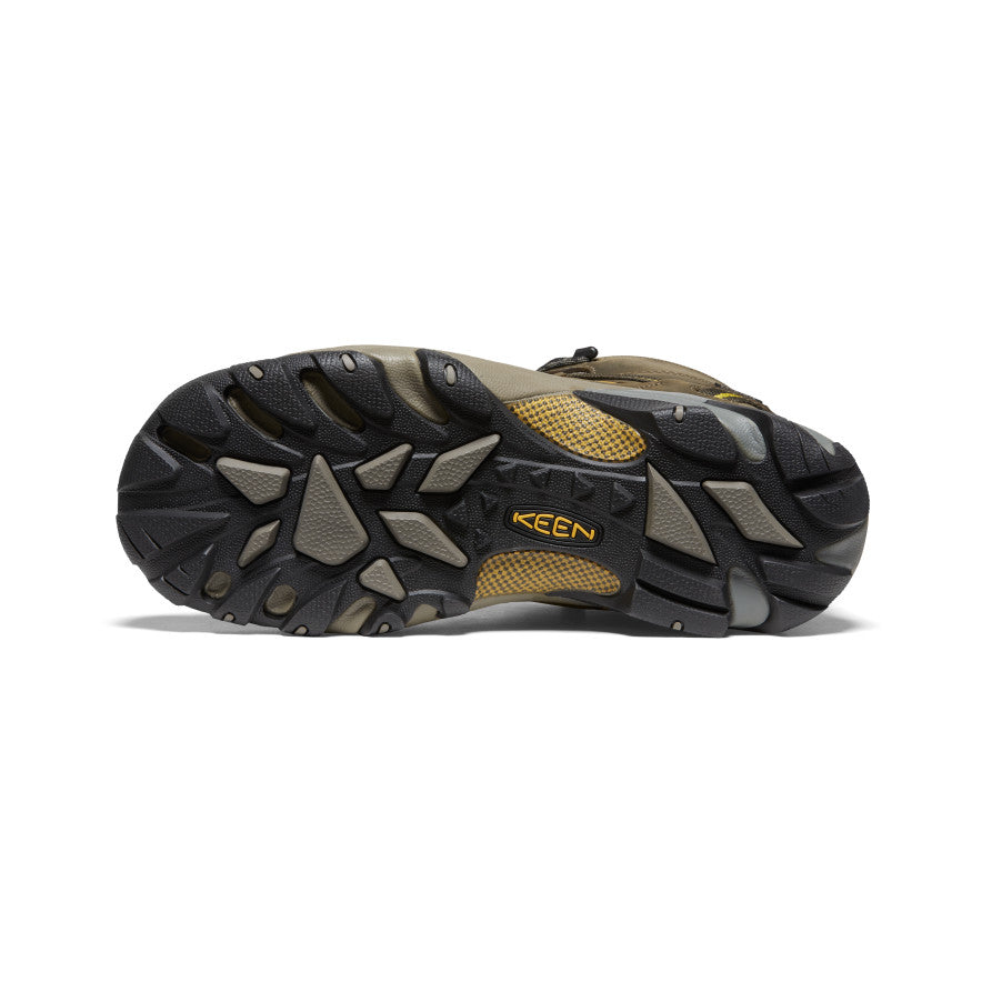 Keen Men's Targhee II Mid Waterproof Hiking Boots Black Olive/Yellow