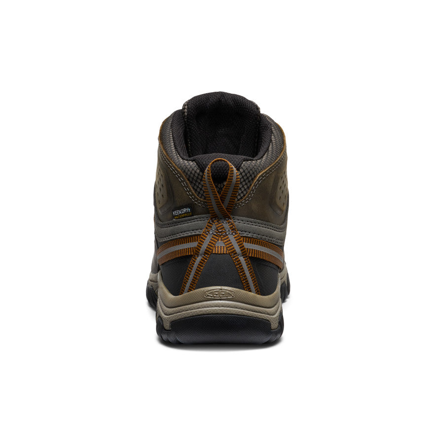 Keen Men's Targhee III Waterproof Mid Wide Black Olive/Golden Brown