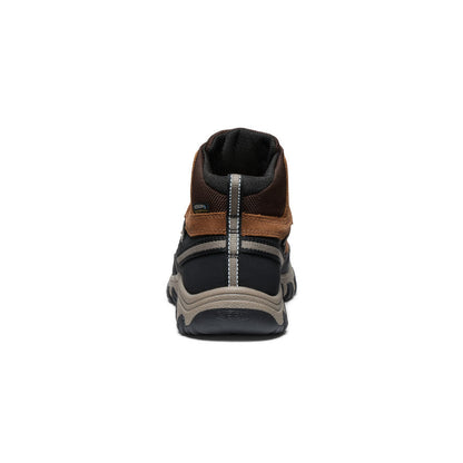 Keen Big Kids' Targhee IV Waterproof Hiking Boot Bison/Brindle