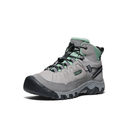 Keen Big Kids' Targhee IV Waterproof Hiking Boot Alloy/Granite Green
