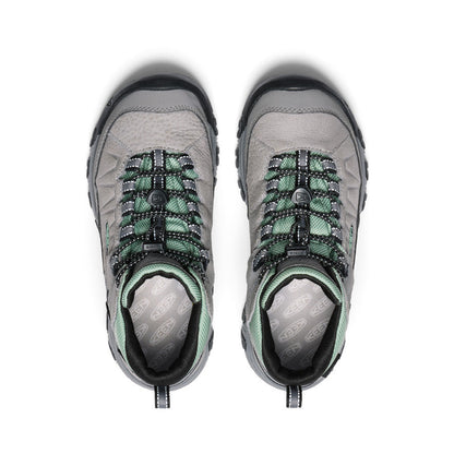 Keen Big Kids' Targhee IV Waterproof Hiking Boot Alloy/Granite Green
