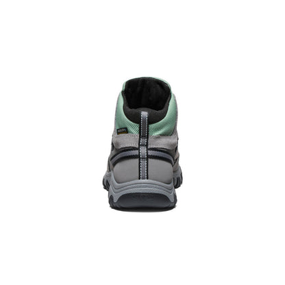 Keen Big Kids' Targhee IV Waterproof Hiking Boot Alloy/Granite Green