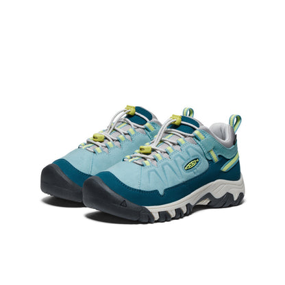 Keen Big Kids' Targhee IV Waterproof Hiking Shoe Reef Waters/Daiquiri Green