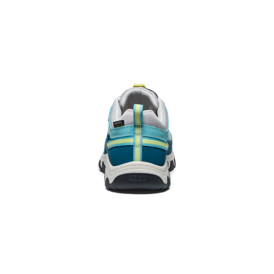 Keen Big Kids' Targhee IV Waterproof Hiking Shoe Reef Waters/Daiquiri Green