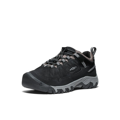 Keen Big Kids' Targhee IV Waterproof Hiking Shoe Black/Steel Grey