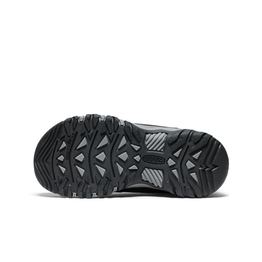 Keen Big Kids' Targhee IV Waterproof Hiking Shoe Black/Steel Grey