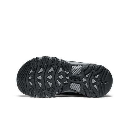 Keen Big Kids' Targhee IV Waterproof Hiking Shoe Black/Steel Grey