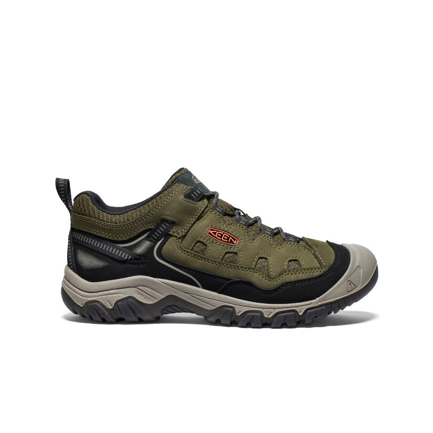 Keen Men's Targhee IV Vented Hiking Shoe Dark Olive/Gold Flame