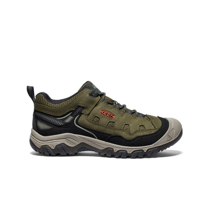 Keen Men's Targhee IV Vented Hiking Shoe Dark Olive/Gold Flame