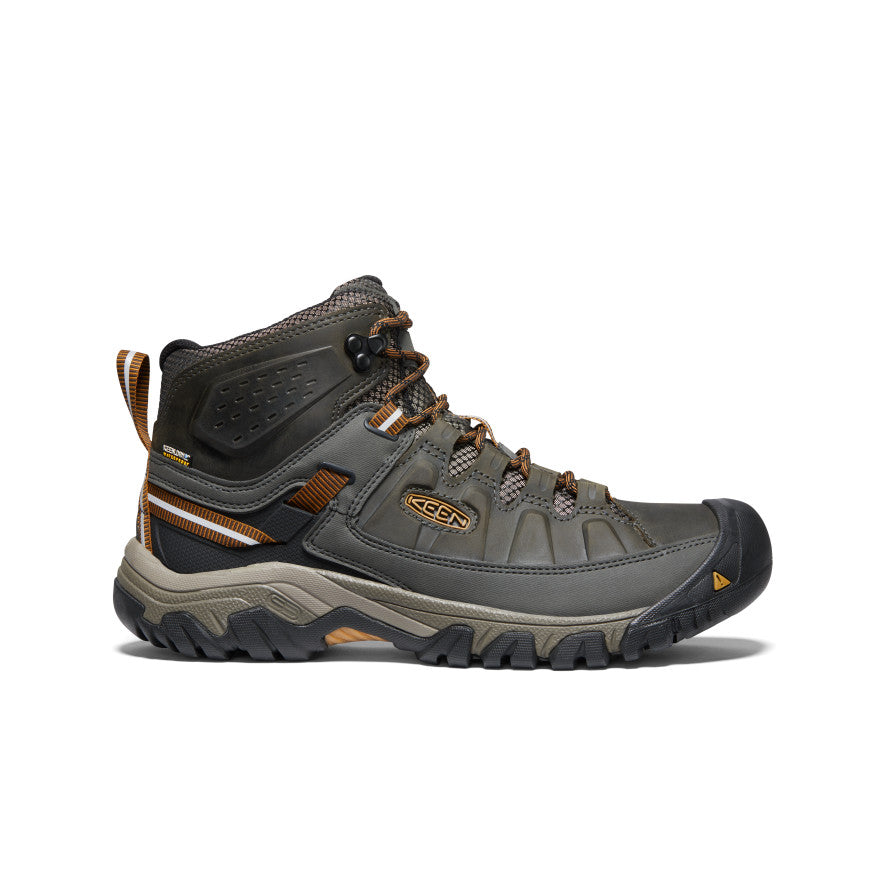 Keen Men's Targhee III Waterproof Mid Black Olive/Golden Brown