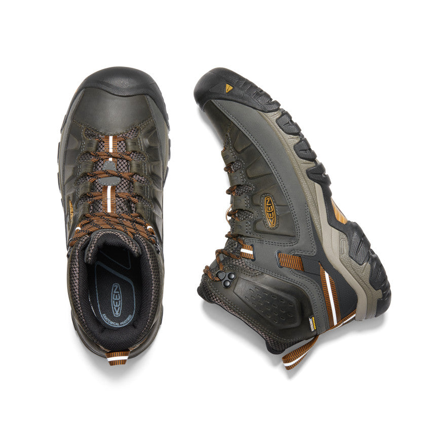 Keen Men's Targhee III Waterproof Mid Black Olive/Golden Brown