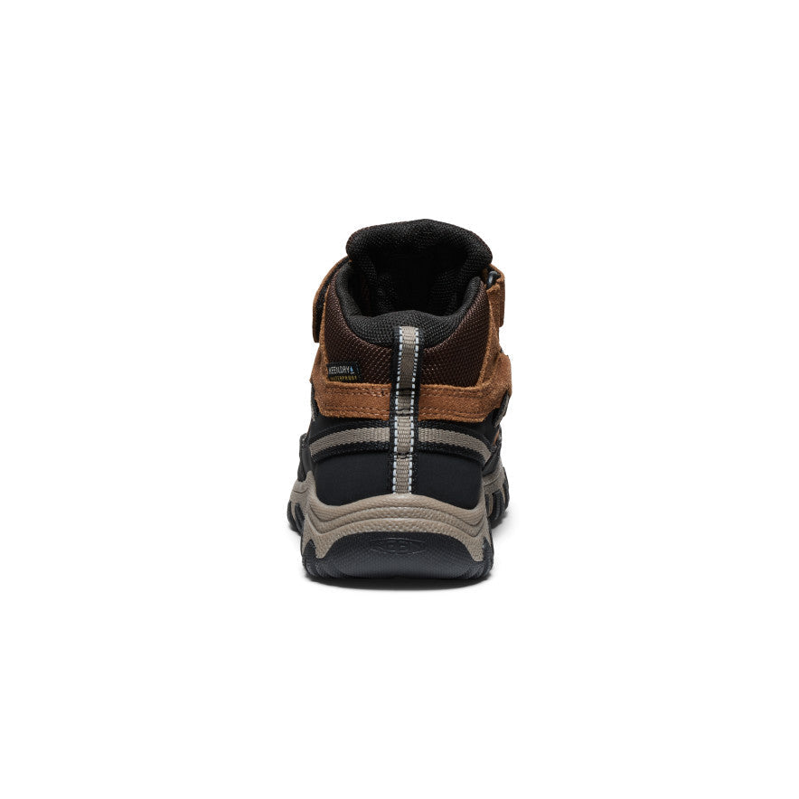 Keen Little Kids' Targhee IV Waterproof Hiking Boot Bison/Brindle