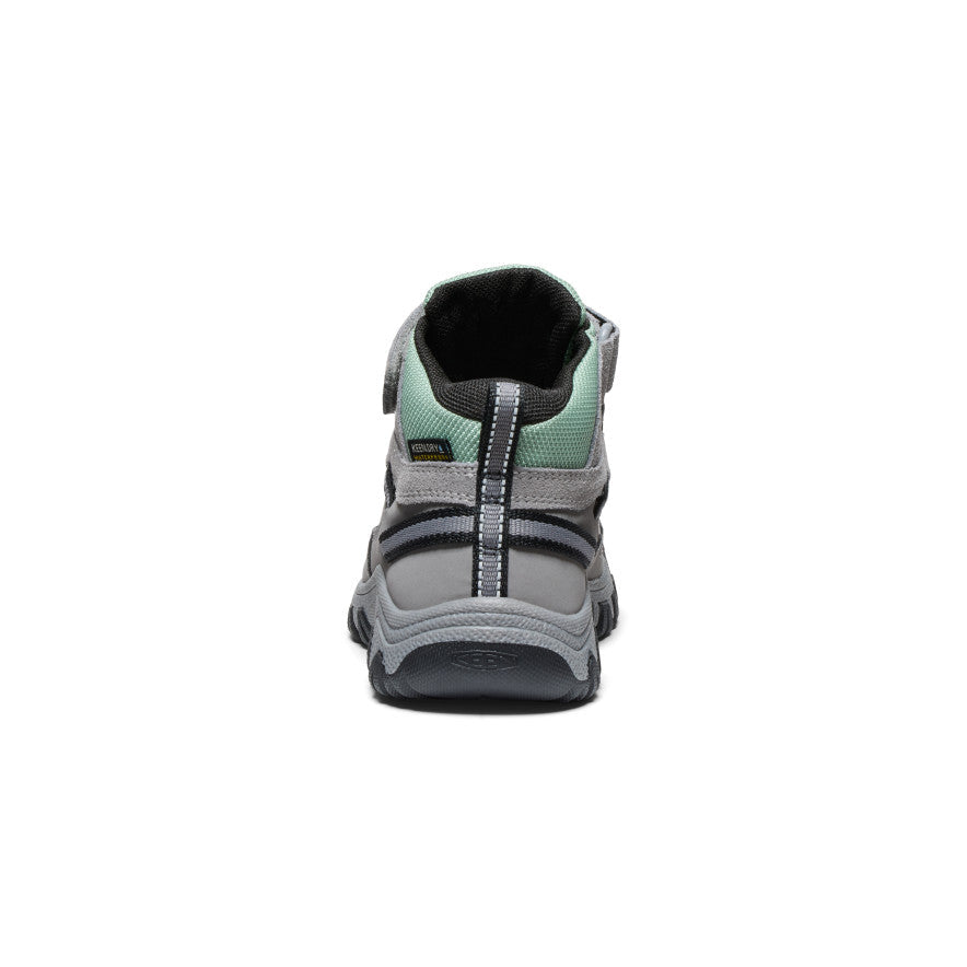 Keen Little Kids' Targhee IV Waterproof Hiking Boot Alloy/Granite Green