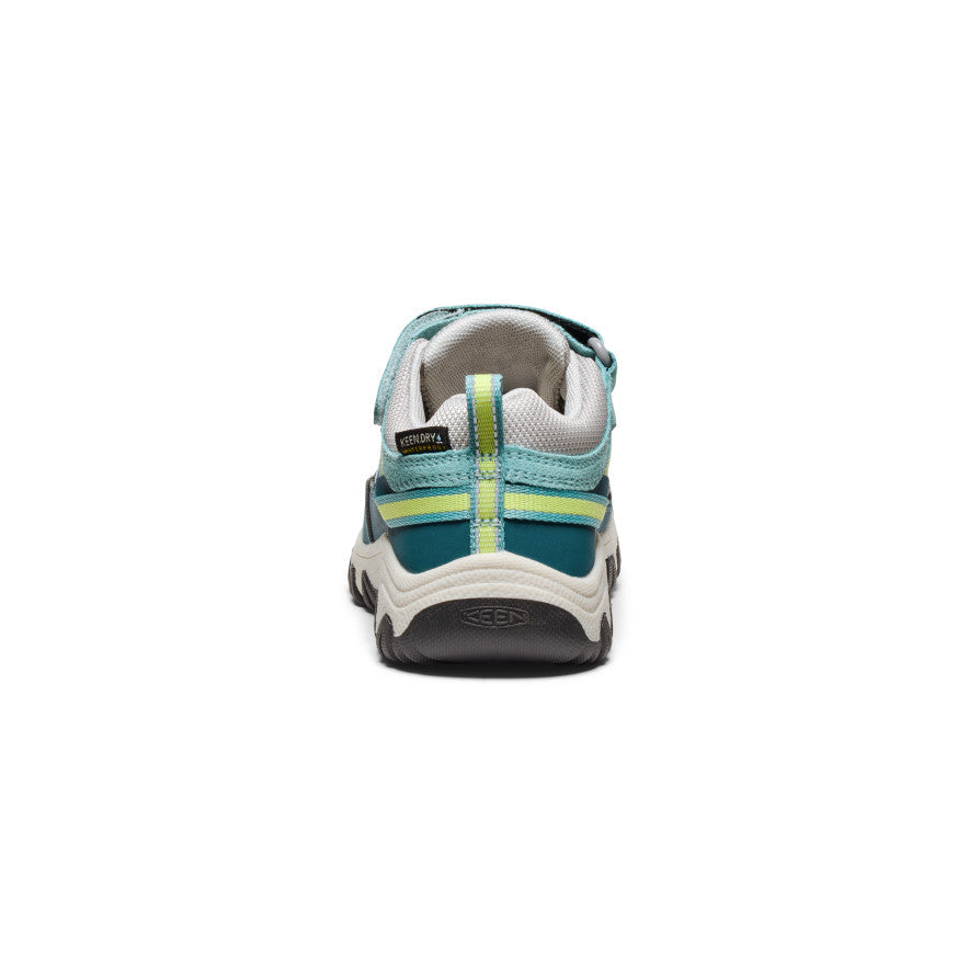 Keen Little Kids' Targhee IV Waterproof Hiking Shoe Reef Waters/Daiquiri Green