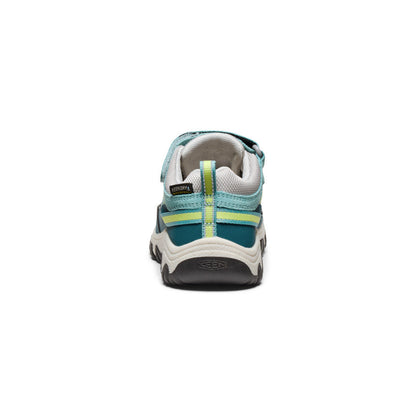 Keen Little Kids' Targhee IV Waterproof Hiking Shoe Reef Waters/Daiquiri Green