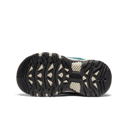 Keen Little Kids' Targhee IV Waterproof Hiking Shoe Reef Waters/Daiquiri Green