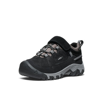 Keen Little Kids' Targhee IV Waterproof Hiking Shoe Black/Steel Grey