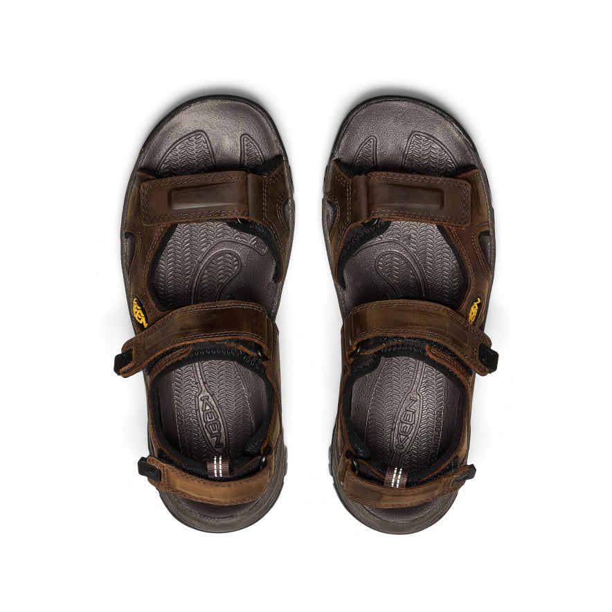 Keen Men's Targhee III Open Toe Sandal Bison/Mulch