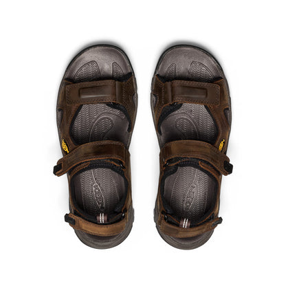 Keen Men's Targhee III Open Toe Sandal Bison/Mulch