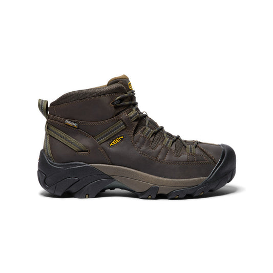Keen Men's Targhee II Waterproof Mid Wide Canteen/Dark Olive