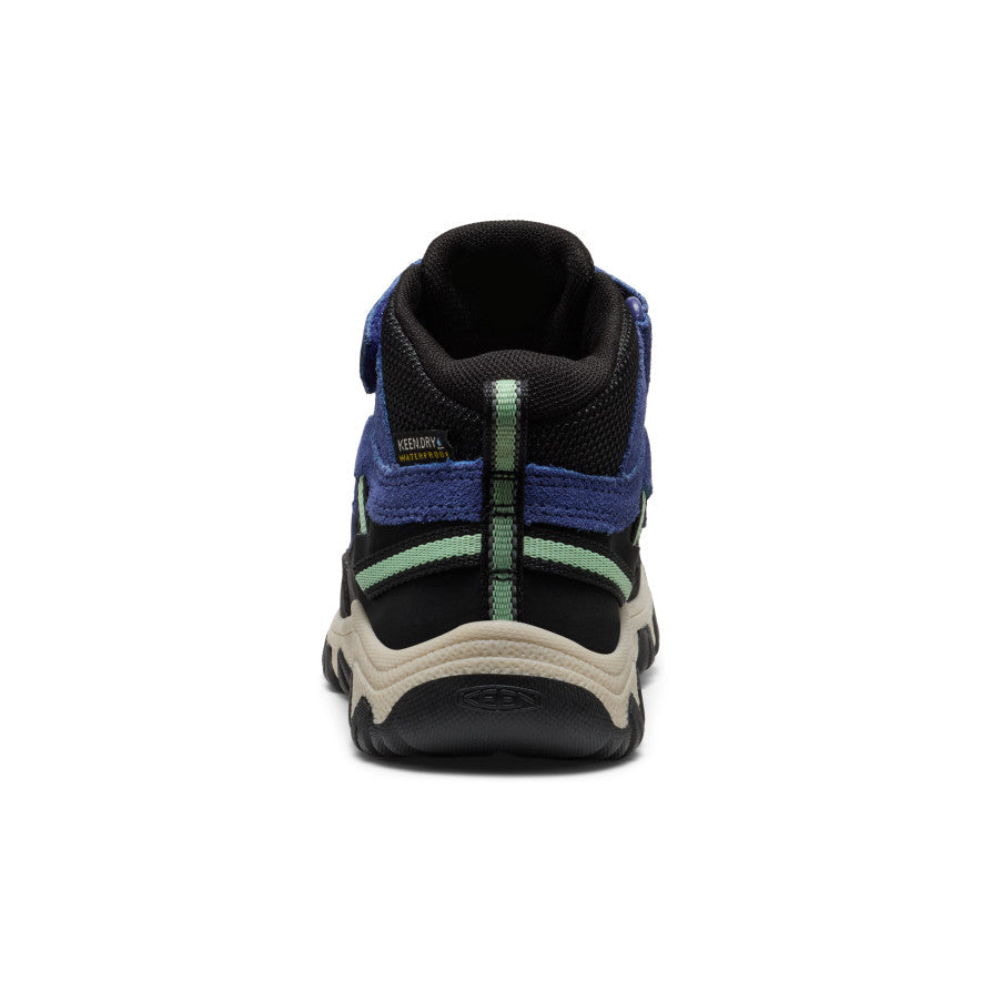 Keen Little Kids' Targhee IV Waterproof Hiking Boot Skipper Blue/Hemlock