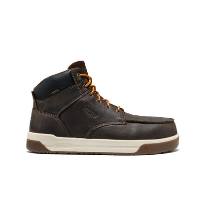 Keen Men's Gibson Waterproof Work Boot (Carbon Toe) Cascade Brown/Gum
