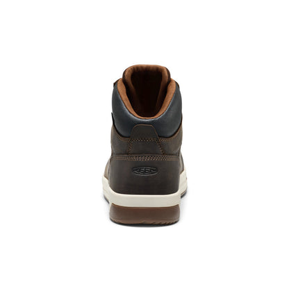 Keen Men's Gibson Waterproof Work Boot (Carbon Toe) Cascade Brown/Gum