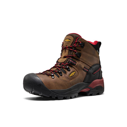 Keen Men's Pittsburgh Energy 6" Waterproof Boot (Carbon Toe) Bison/Black