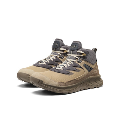 Keen Men's Hightrail Waterproof Hiking Boot Safari/Steel Grey