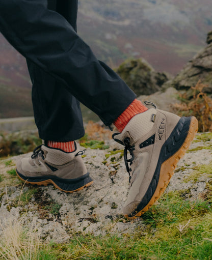 Keen Men's Hightrail Waterproof Hiking Boot Safari/Steel Grey