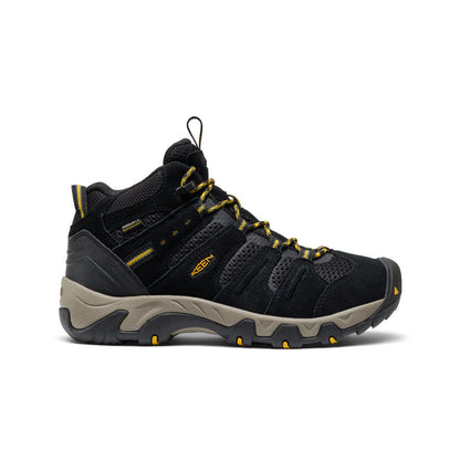 Keen Men's Headout Waterproof Hiking Boot Black/Lemon Curry
