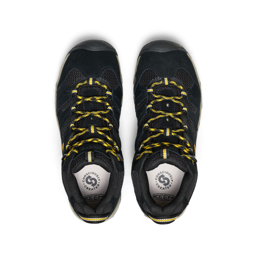 Keen Men's Headout Waterproof Hiking Boot Black/Lemon Curry