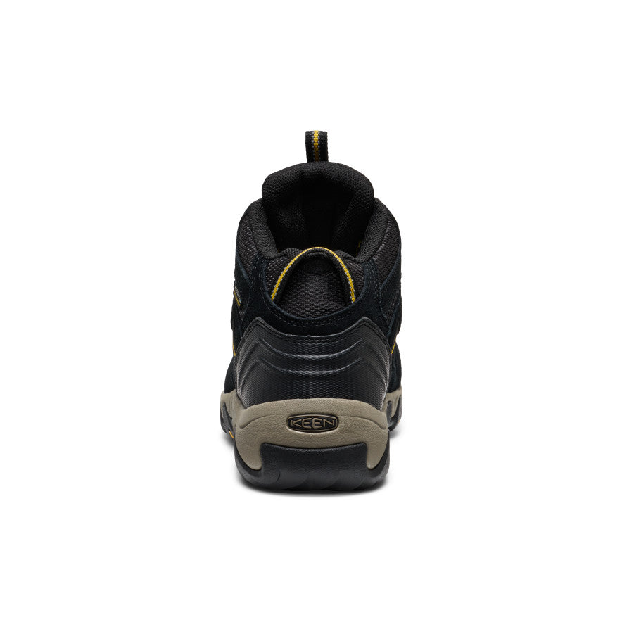 Keen Men's Headout Waterproof Hiking Boot Black/Lemon Curry