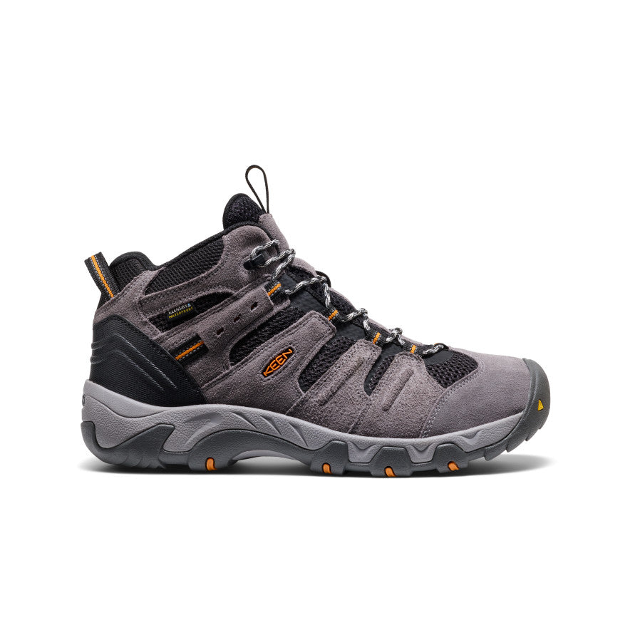 Keen Men's Headout Waterproof Hiking Boot Magnet/Orange Pepper