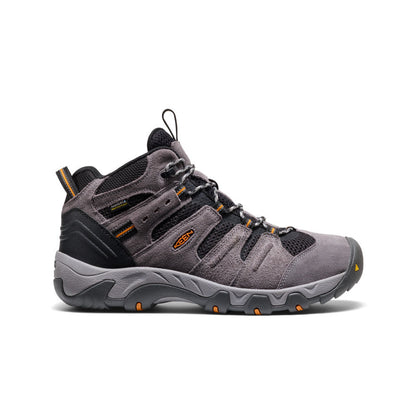 Keen Men's Headout Waterproof Hiking Boot Magnet/Orange Pepper
