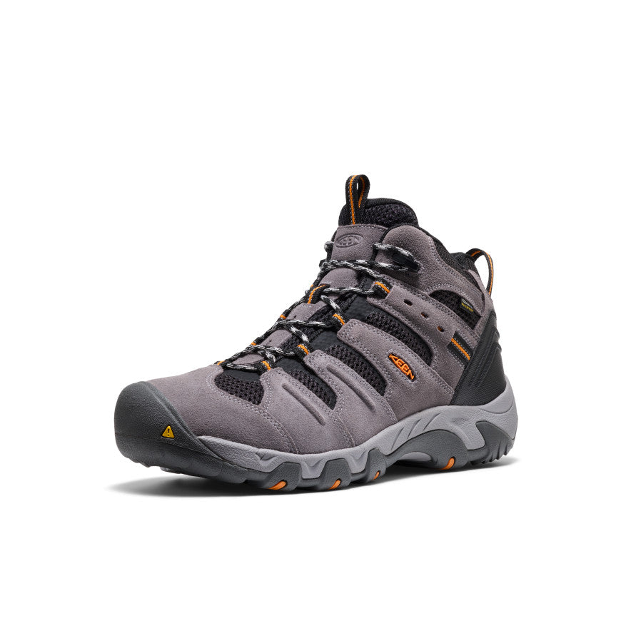 Keen Men's Headout Waterproof Hiking Boot Magnet/Orange Pepper